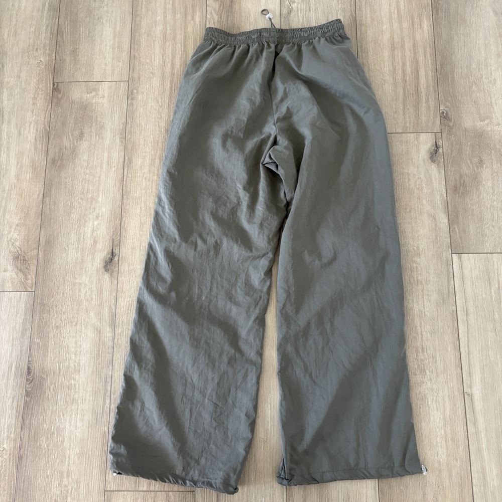 Zara Parachute Pants XS Grey Gorpcore Cargo Streetwear Baggy Jogger - Picture 3 of 6